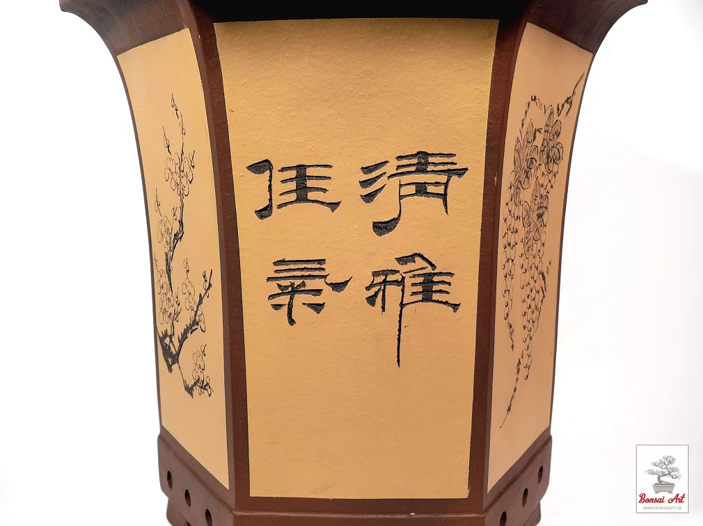 Miska z yixingskej keramiky vhodn pre bonsaj v tle kaskda