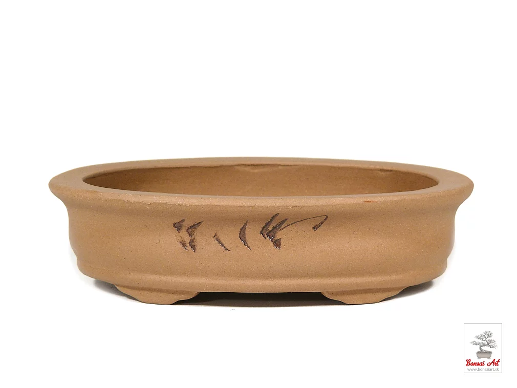 Ovlna bonsai miska z yixing keramiky